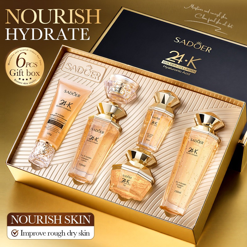Luxury Skincare Kit - 24 Ayar Altın Kolajen Protein Cilt