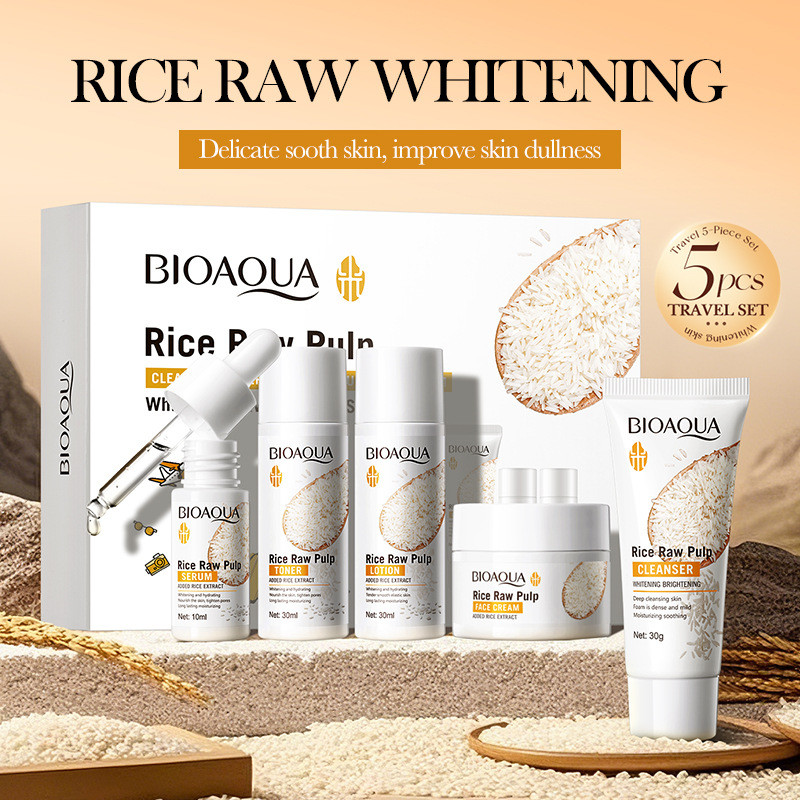 5 adet BIOAOUA Pirinç Ham Beya - Luxury Skincare Kit incelemesi ve fiyatı